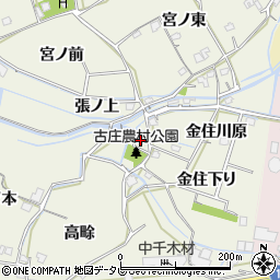 徳島県阿南市羽ノ浦町古庄金住下り周辺の地図