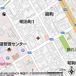 山口県宇部市明治町1丁目8周辺の地図