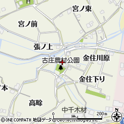 徳島県阿南市羽ノ浦町古庄（金住下り）周辺の地図