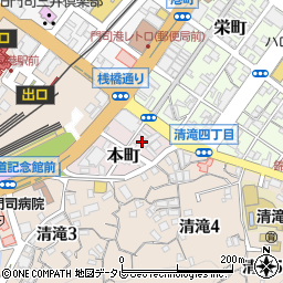 福岡県北九州市門司区本町3-3周辺の地図
