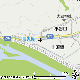 徳島県阿南市羽ノ浦町古毛上須賀周辺の地図