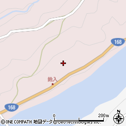 奈良県吉野郡十津川村平谷96周辺の地図