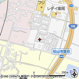 愛媛県松山市夏目24-3周辺の地図