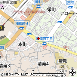 トラストパーク門司栄町駐車場周辺の地図
