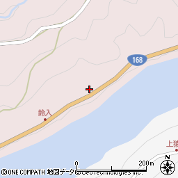 奈良県吉野郡十津川村平谷91周辺の地図