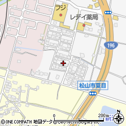 愛媛県松山市夏目24周辺の地図