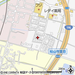 愛媛県松山市夏目甲周辺の地図