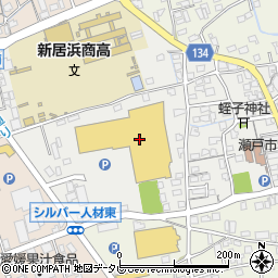 愛媛銀行ＤＣＭ新居浜店 ＡＴＭ周辺の地図