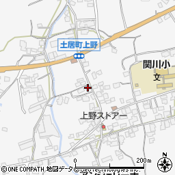 愛媛県四国中央市土居町上野1672周辺の地図