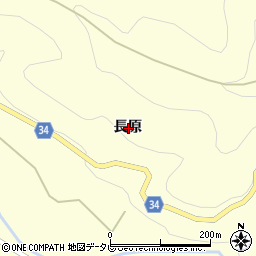 三重県熊野市神川町長原周辺の地図