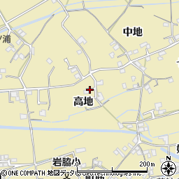 徳島県阿南市羽ノ浦町岩脇高地周辺の地図