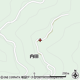 徳島県美馬市穴吹町古宮内田247周辺の地図