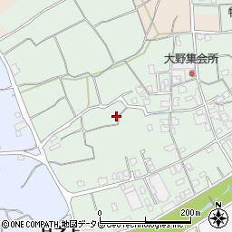 愛媛県西条市大野周辺の地図