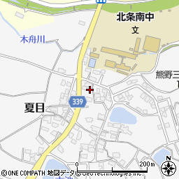 愛媛県松山市夏目555周辺の地図