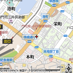 カメラの小石　門司港店周辺の地図