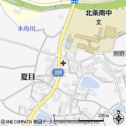 愛媛県松山市夏目甲-556周辺の地図