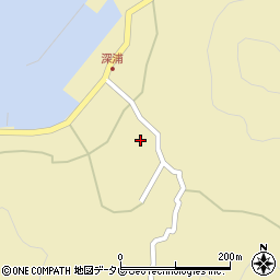 深浦公民館周辺の地図