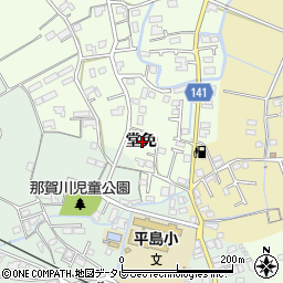 徳島県阿南市那賀川町上福井堂免周辺の地図
