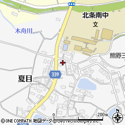 愛媛県松山市夏目556周辺の地図