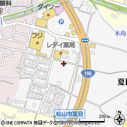 愛媛県松山市夏目59-2周辺の地図