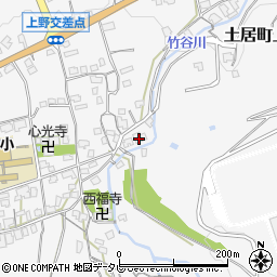 四国中央市役所土居施設　関川小児童クラブ周辺の地図