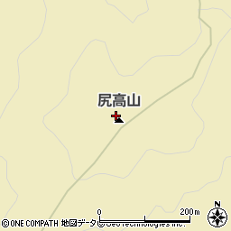 尻高山周辺の地図