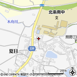 愛媛県松山市夏目582周辺の地図