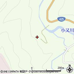 和歌山県田辺市龍神村小又川71周辺の地図