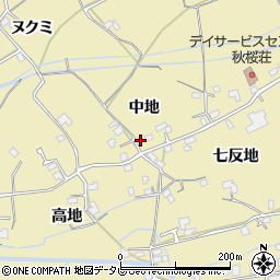 徳島県阿南市羽ノ浦町岩脇中地65周辺の地図