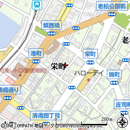 福岡県北九州市門司区栄町5-20周辺の地図
