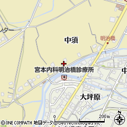徳島県阿南市羽ノ浦町岩脇（中須）周辺の地図