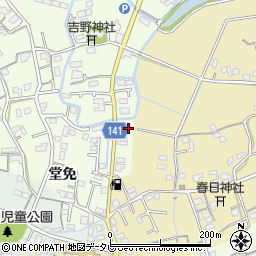 徳島県阿南市那賀川町上福井堂免54-9周辺の地図