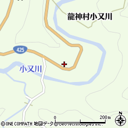 和歌山県田辺市龍神村小又川105周辺の地図