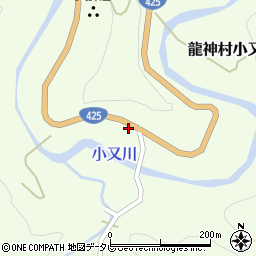 和歌山県田辺市龍神村小又川75周辺の地図