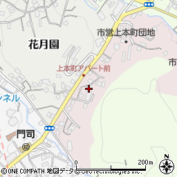 福岡県北九州市門司区上本町3周辺の地図
