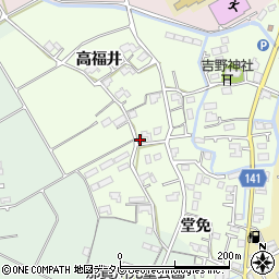 徳島県阿南市那賀川町上福井高福井61周辺の地図
