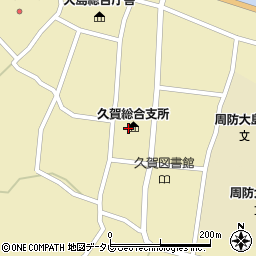 周防大島町役場　久賀地区周辺の地図