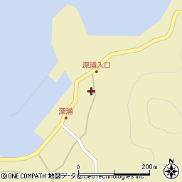 山口県下松市笠戸島深浦東周辺の地図