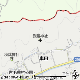 武蔵神社周辺の地図