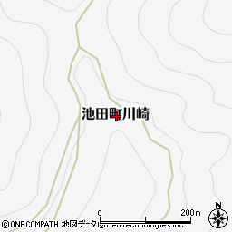 徳島県三好市池田町川崎周辺の地図