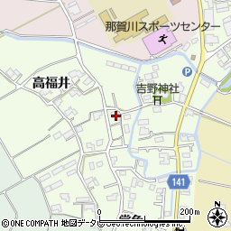 徳島県阿南市那賀川町上福井高福井52-1周辺の地図