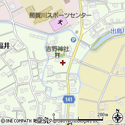 徳島県阿南市那賀川町上福井橋本周辺の地図