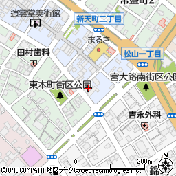 松葉寿司本店周辺の地図