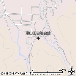 東山田自治会館周辺の地図