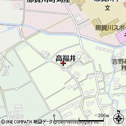 徳島県阿南市那賀川町上福井高福井34周辺の地図