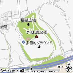 やまじ風公園周辺の地図