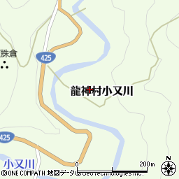 和歌山県田辺市龍神村小又川204周辺の地図