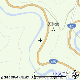 和歌山県田辺市龍神村小又川26周辺の地図