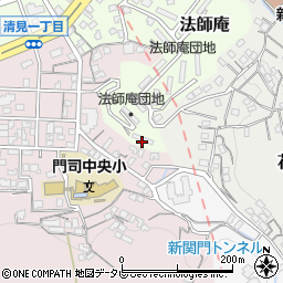 北九州市営法師庵団地周辺の地図