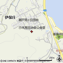 小木尾自治会公会堂周辺の地図